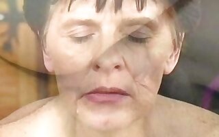 Grandma loves young cock and facial